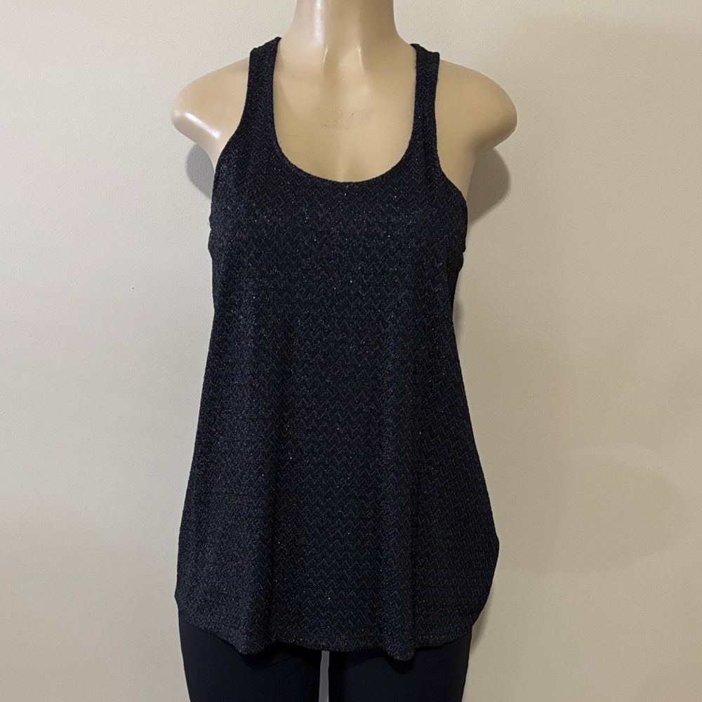 Zara- black, sparkly racerback tank top